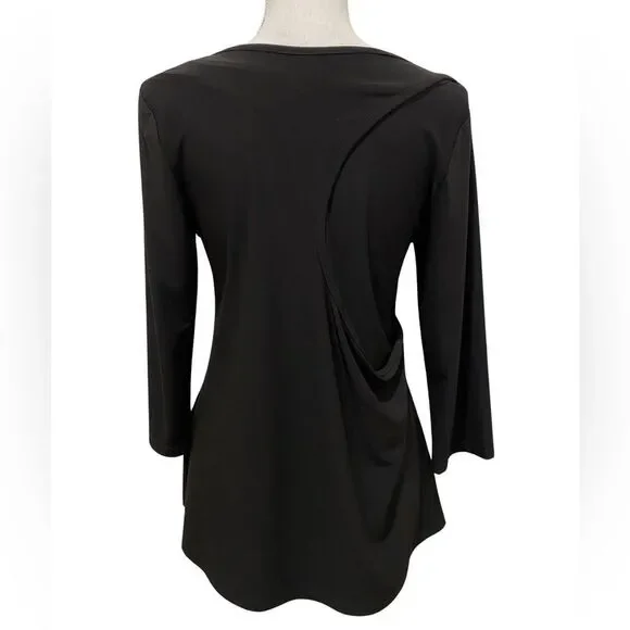 NWT Sunlight blouse. Black with graffiti print.  Medium. Made in France - Picture 2 of 6